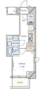 東京都北区田端4【マンション】の間取り