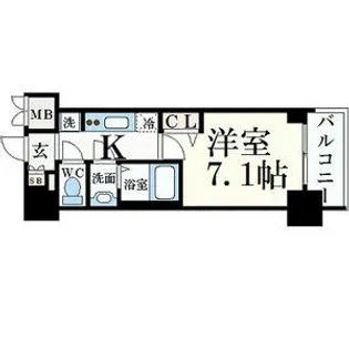 プレサンス桜通ベルノ【14階】の間取り