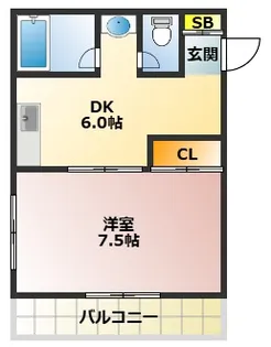 かねさか関口マンション【4階】の間取り