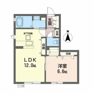 ソレイユ福住【1階】の間取り