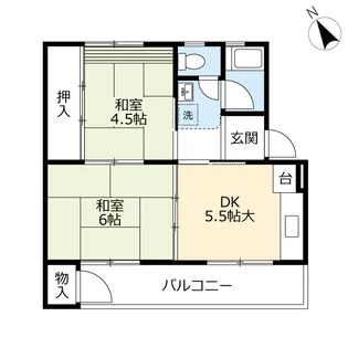 UR徳力【3階】の間取り