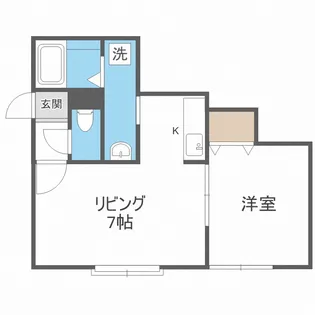 北海道札幌市西区西町南11【アパート】の間取り