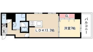 BPRレジデンス金山【5階】の間取り