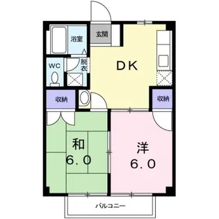 グリーンパーク松代【1階】の間取り