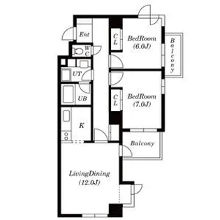 自由ヶ丘サニーヒルズ【2階】の間取り