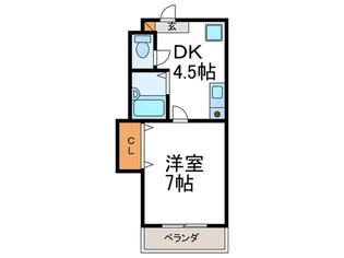 プリミエール高槻【1階】の間取り