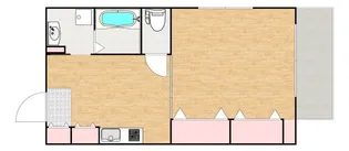 マハロリゾート【6階】の間取り