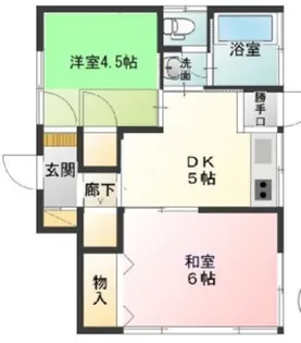 三和荘【2階】の間取り