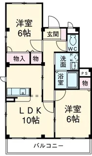フェデラル【3階】の間取り