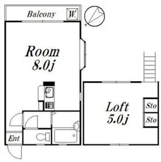 メゾン西船【2階】の間取り