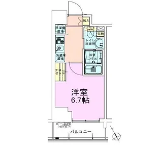 東京都江東区富岡1【マンション】の間取り