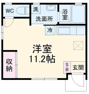 メープル春日【1階】の間取り