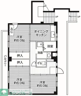 ビレッジハウス田谷1号棟 (103号室)【1階】の間取り