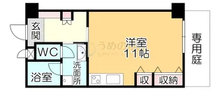 ザ・ライフ南久留米スタイル【1階】の間取り