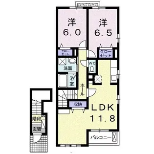 モンフレールVII【2階】の間取り