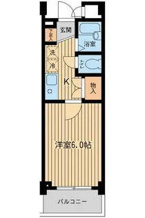 東京都品川区西五反田5【マンション】の間取り