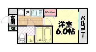 ラナップスクエア四天王寺【9階】の間取り