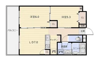 アズールあちり【2階】の間取り
