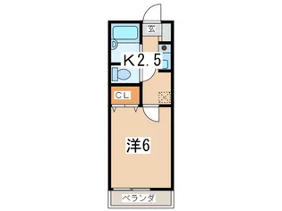 ベルビュ-六会【2階】の間取り