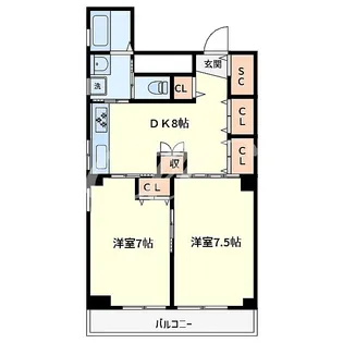 ルミナス【1階】の間取り