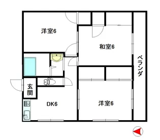 橋田ビル【2階】の間取り