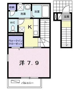 東京都国分寺市光町2【アパート】の間取り