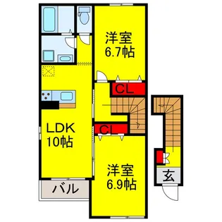 スターテラス【2階】の間取り