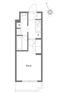 アジールコート東大井【2階】の間取り
