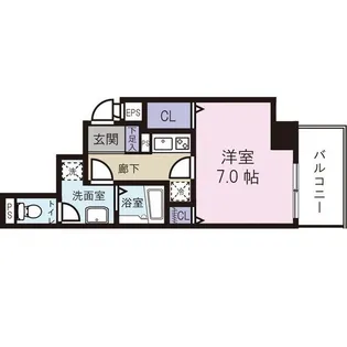 柳屋ビル【6階】の間取り