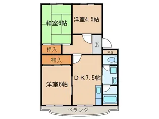 第2光陽ハイツ【1階】の間取り