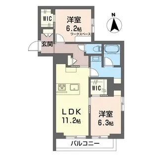 セゾン プラージュ【2階】の間取り