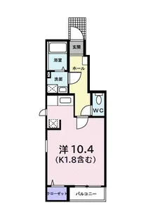 ベルコモンズ小金井【1階】の間取り