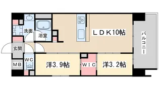 ソルレヴェンテ新梅田【11階】の間取り
