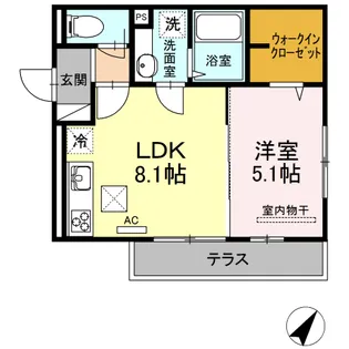メゾンド FK東雲本町【1階】の間取り