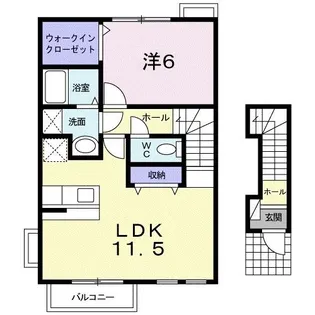グラ-ス・HIKARI【2階】の間取り