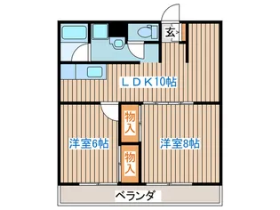 ファミールかんのA棟【3階】の間取り