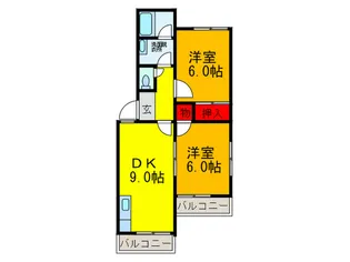 クオリティ-ハイツ【2階】の間取り