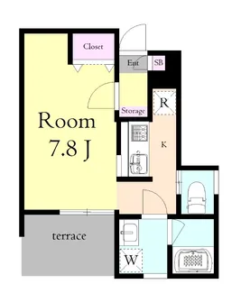 イルヴィアーレ奈美木赤塚A【1階】の間取り