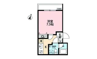 メゾンブロン【3階】の間取り