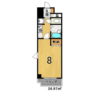 御池サンハイツ【4階】の間取り
