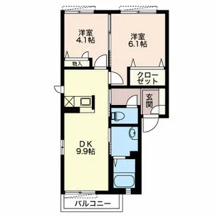 ラークパレス【2階】の間取り