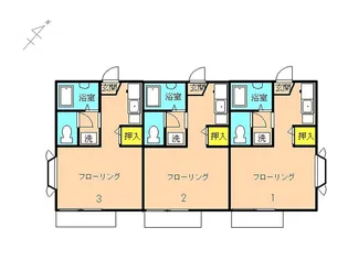 グランデュール吉野II【1階】の間取り