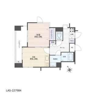 メゾン・ド・グロリエ【4階】の間取り