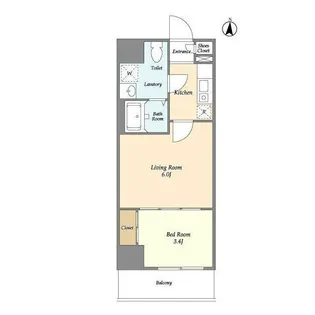 アクシーズタワー浦和岸町III【7階】の間取り