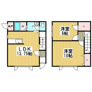 フレンド美園【1階】の間取り