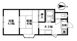 ロイヤルハイツ野々市【1階】の間取り