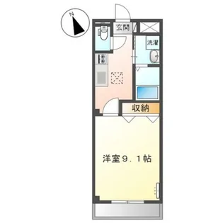 シャイン・ヴェルジェ【1階】の間取り