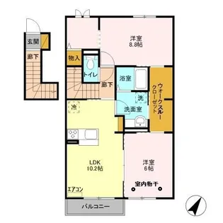 サンライズガーデン【2階】の間取り