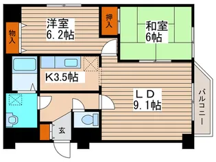 ピュアコ-ト北33条【3階】の間取り