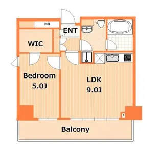 PORTO PARTIRE YOKOHAMA【7階】の間取り